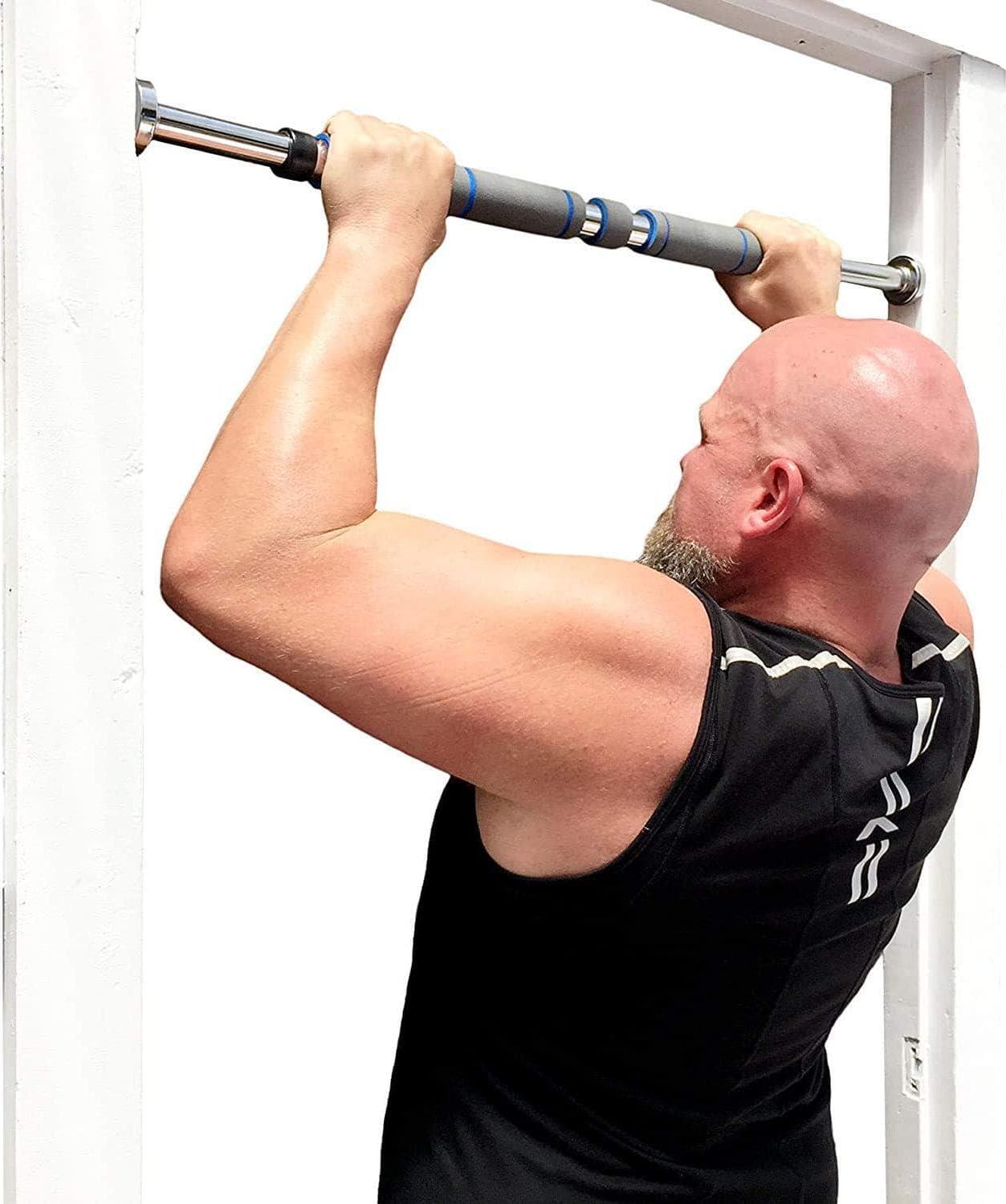Garren Fitness Maximiza pull-up bar mounted in a doorway