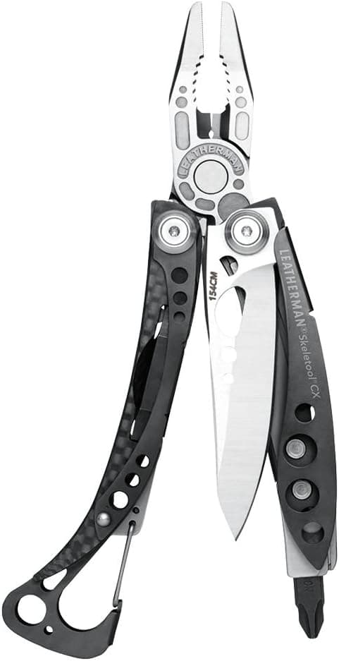 Leatherman Skeletool CX multi-tool with carbon fiber handles