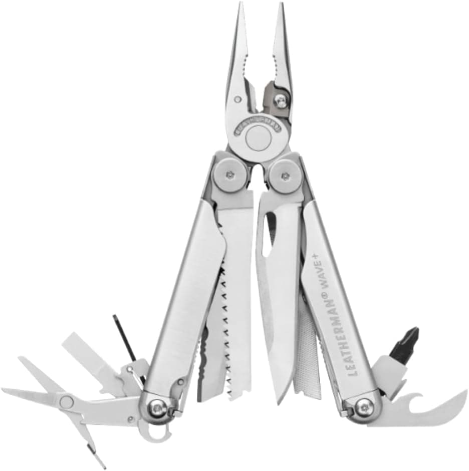 Leatherman Wave+ multi-tool fully opened showing pliers