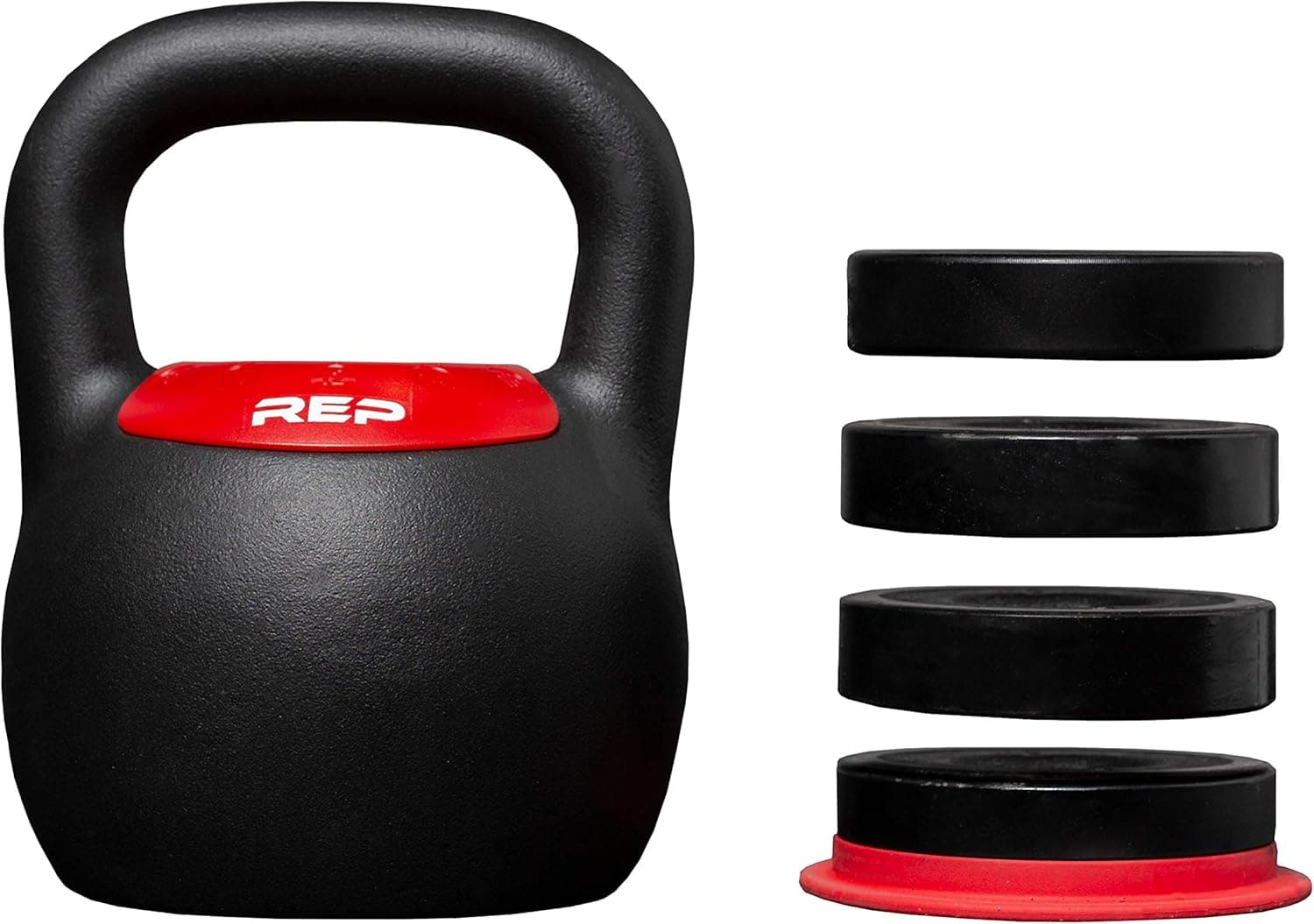 REP Fitness adjustable kettlebell in black cast iron