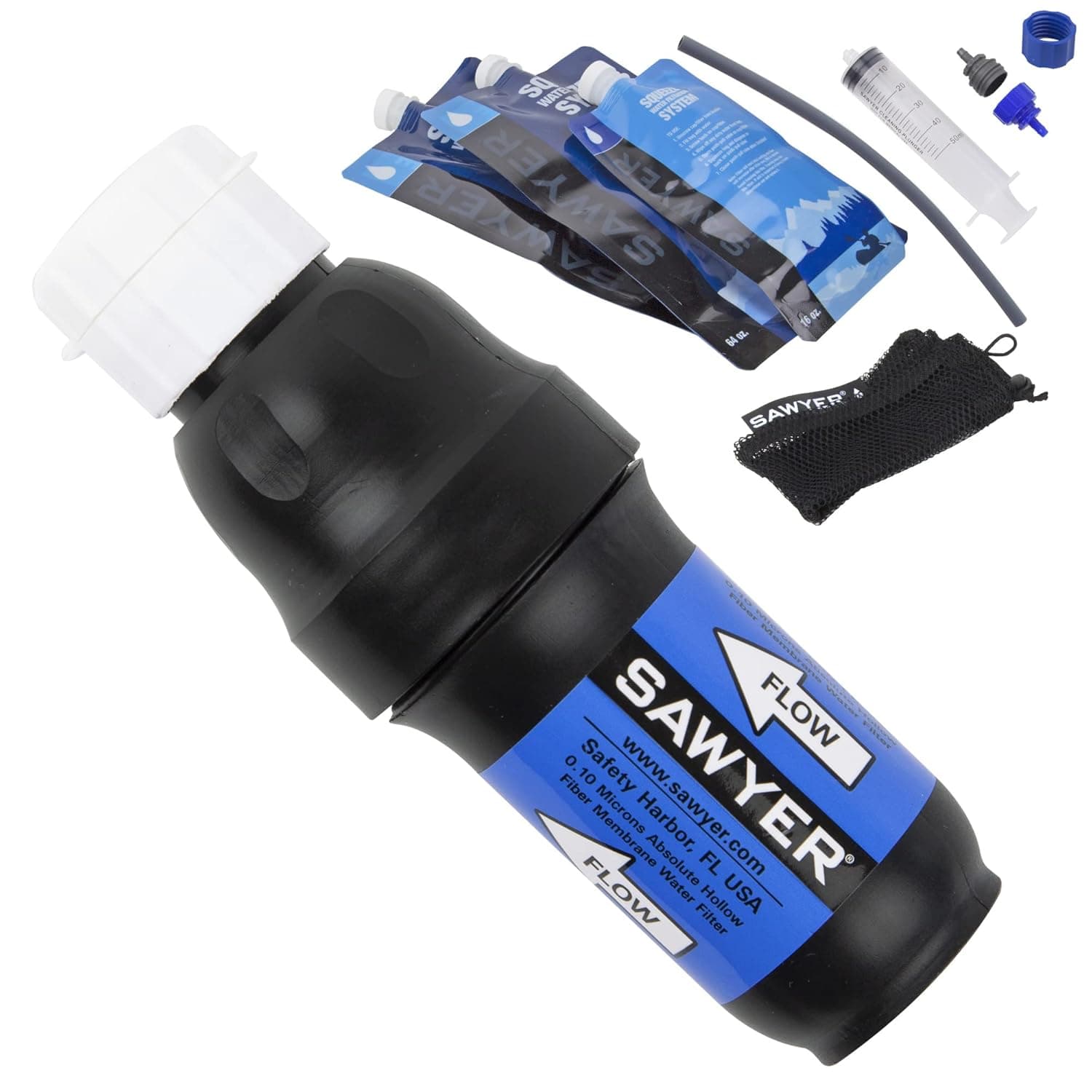 Sawyer Squeeze water filtration system with pouches